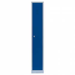 Stahl-Kleiderspind - Türen blau - 40 cm breit - 1 Abteil  mit Zylinderschloss und 2 Schlüssel - Lieferzeit ca. 2-3 Wochen !